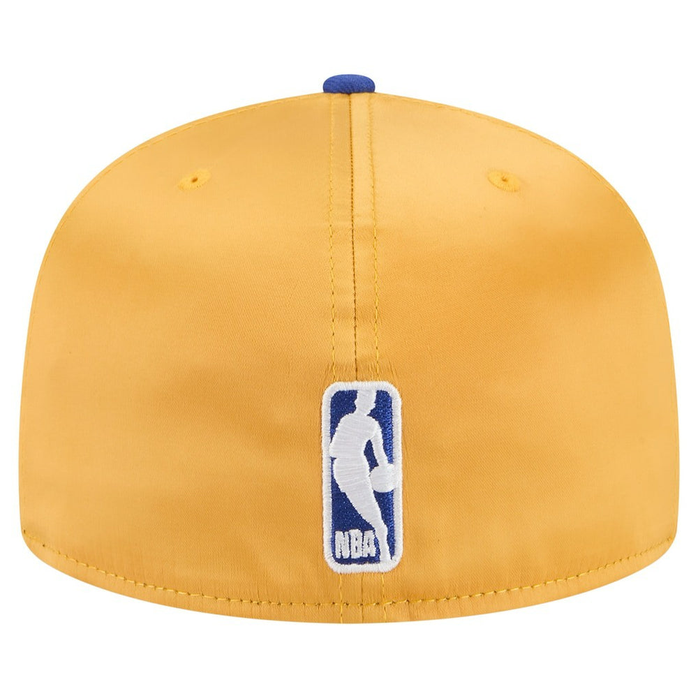 Golden State Warriors Satin Two-Tone 59FIFTY Fitted Hat Gold/Royal - New Era