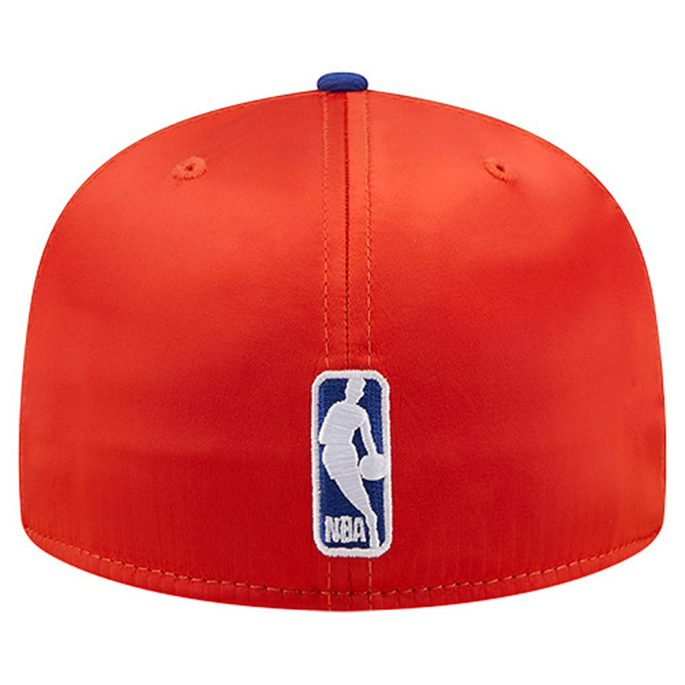 New York Knicks Satin Two-Tone 59FIFTY Fitted Hat Orange/Blue - New Era