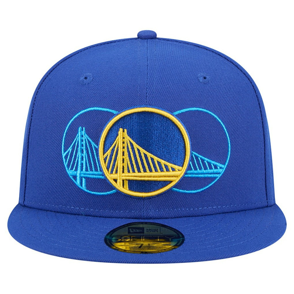 Golden State Warriors Tri-Hit 59Fifty Fitted Hat Royal - New Era