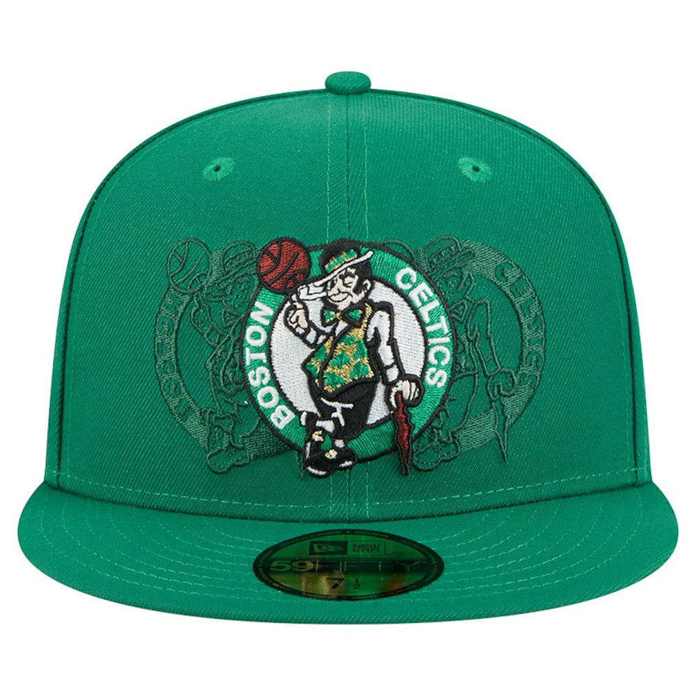 Boston Celtics Tri-Hit 59Fifty Fitted Hat Kelly Green - New Era outlet