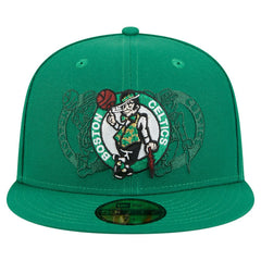 Boston Celtics Tri-Hit 59Fifty Fitted Hat Kelly Green - New Era outlet