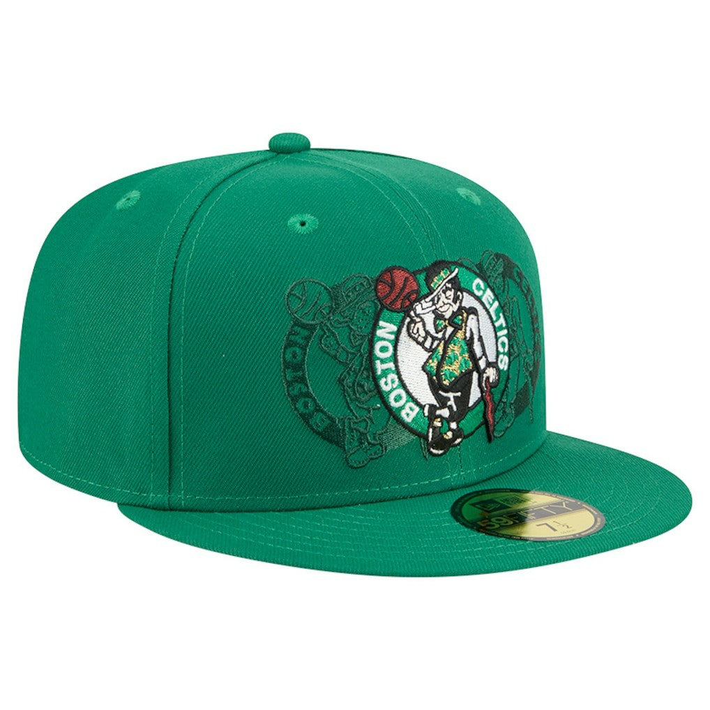 Boston Celtics Tri-Hit 59Fifty Fitted Hat Kelly Green - New Era outlet