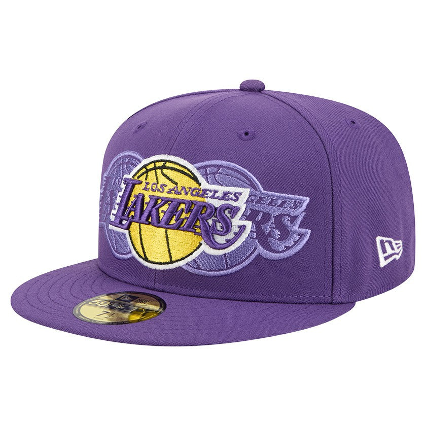 Los Angeles Lakers Tri-Hit 59Fifty Fitted Hat Purple - New Era