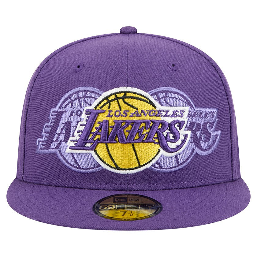 Los Angeles Lakers Tri-Hit 59Fifty Fitted Hat Purple - New Era