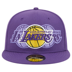 Los Angeles Lakers Tri-Hit 59Fifty Fitted Hat Purple - New Era