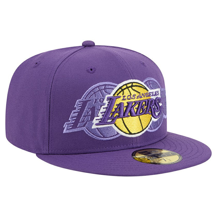 Los Angeles Lakers Tri-Hit 59Fifty Fitted Hat Purple - New Era