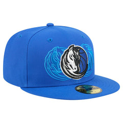 Dallas Mavericks Tri-Hit 59Fifty Fitted Hat Blue - New Era