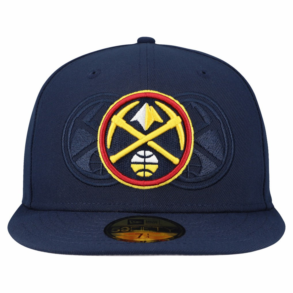 Denver Nuggets Tri-Hit 59Fifty Fitted Hat Navy - New Era