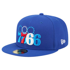 Philadelphia 76ers Tri-Hit 59Fifty Fitted Hat Royal - New Era