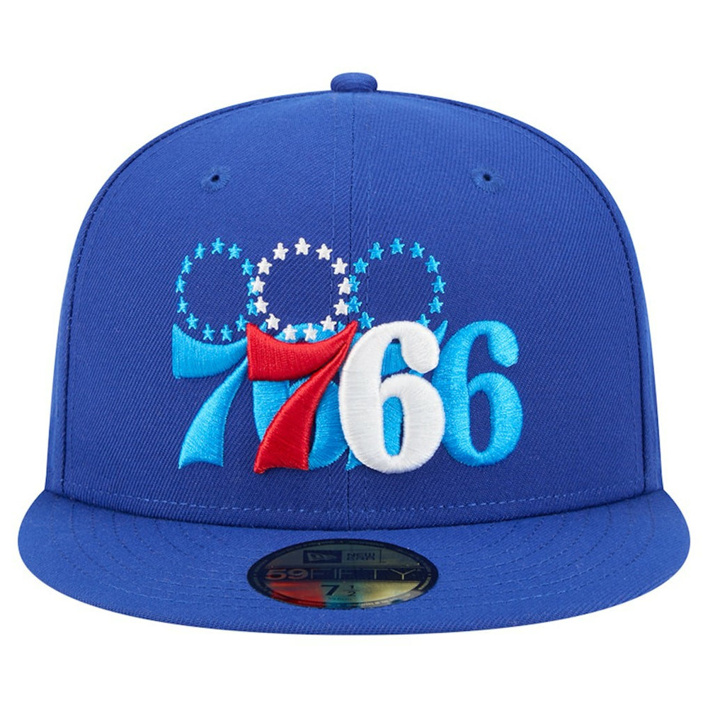 Philadelphia 76ers Tri-Hit 59Fifty Fitted Hat Royal - New Era