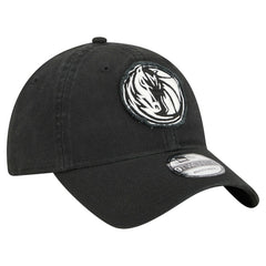 Dallas Mavericks Stamp Fabric Applique 9TWENTY Adjustable Hat Black - New Era