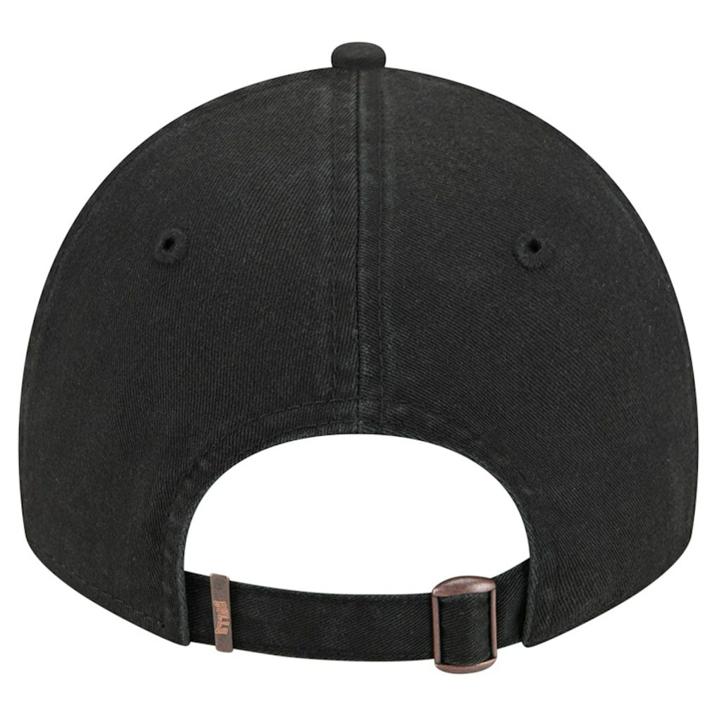 Chicago Bulls Stamp Fabric Applique 9TWENTY Adjustable Hat Black - New Era
