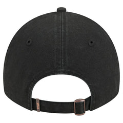 Chicago Bulls Stamp Fabric Applique 9TWENTY Adjustable Hat Black - New Era