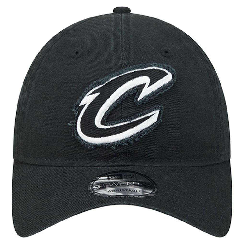 Cleveland Cavaliers Stamp Fabric Applique 9TWENTY Adjustable Hat Black - New Era