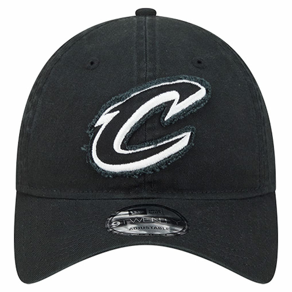 Cleveland Cavaliers Stamp Fabric Applique 9TWENTY Adjustable Hat Black - New Era