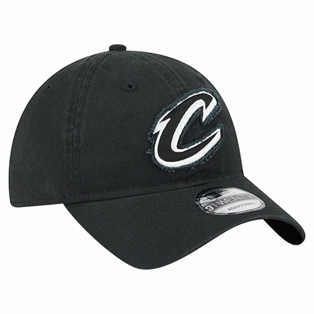Cleveland Cavaliers Stamp Fabric Applique 9TWENTY Adjustable Hat Black - New Era