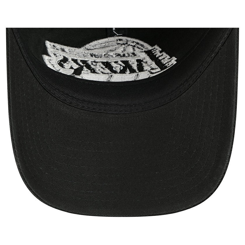 Los Angeles Lakers Stamp Fabric Applique 9TWENTY Adjustable Hat Black - New Era