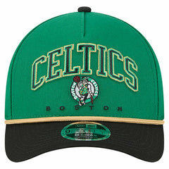 Boston Celtics Bold Arch COOLERA 9FORTY A-Frame M-Crown Adjustable Hat Kelly Green - New Era