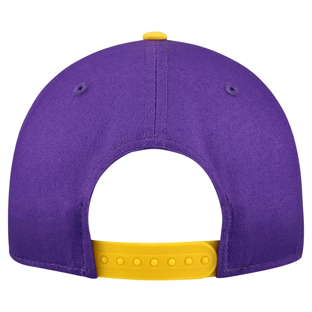 Los Angeles Lakers Bold Arch COOLERA 9FORTY A-Frame M-Crown Adjustable Hat Purple - New Era