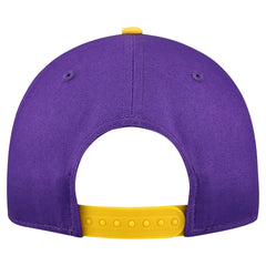 Los Angeles Lakers Bold Arch COOLERA 9FORTY A-Frame M-Crown Adjustable Hat Purple - New Era