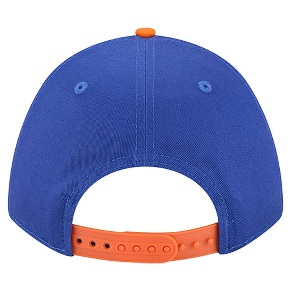 New York Knicks Bold Arch COOLERA 9FORTY A-Frame M-Crown Adjustable Hat Blue - New Era