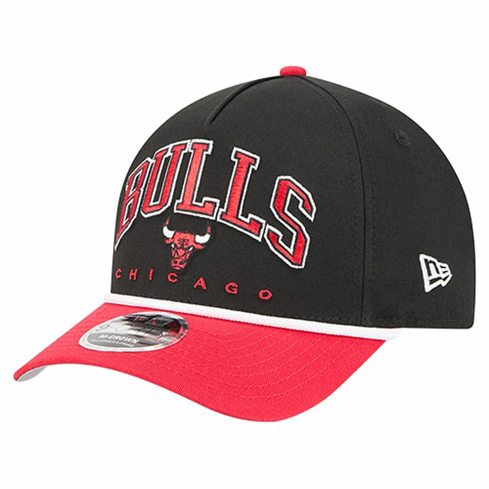 Chicago Bulls Bold Arch COOLERA 9FORTY A-Frame M-Crown Adjustable Hat Black - New Era