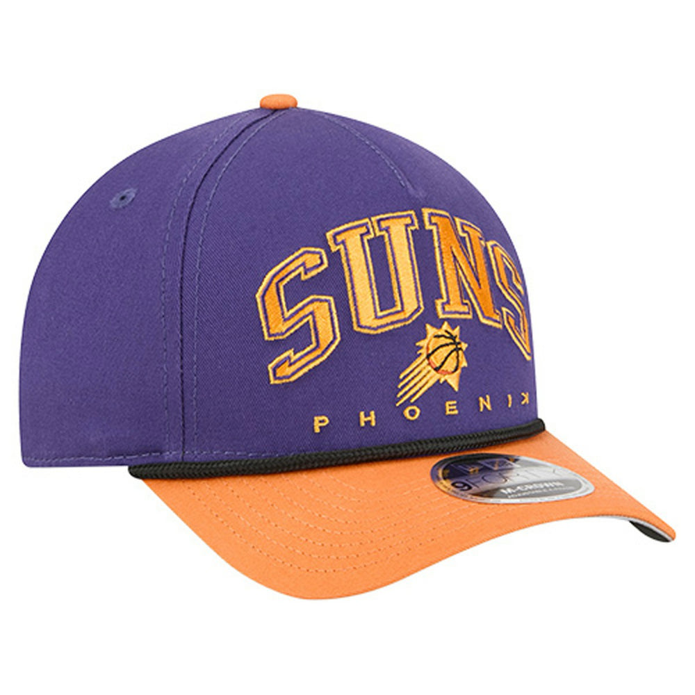Phoenix Suns Bold Arch COOLERA 9FORTY A-Frame M-Crown Adjustable Hat Purple - New Era