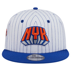 New York Knicks Deceptor Pinstripe 9FIFTY Snapback Hat White - New Era
