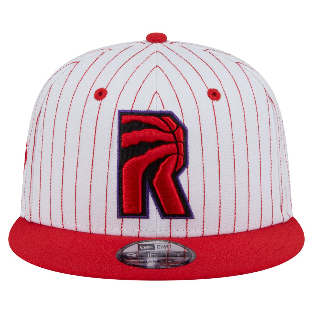 Toronto Raptors Deceptor Pinstripe 9FIFTY Snapback Hat White - New Era