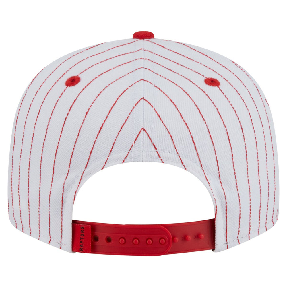 Toronto Raptors Deceptor Pinstripe 9FIFTY Snapback Hat White - New Era