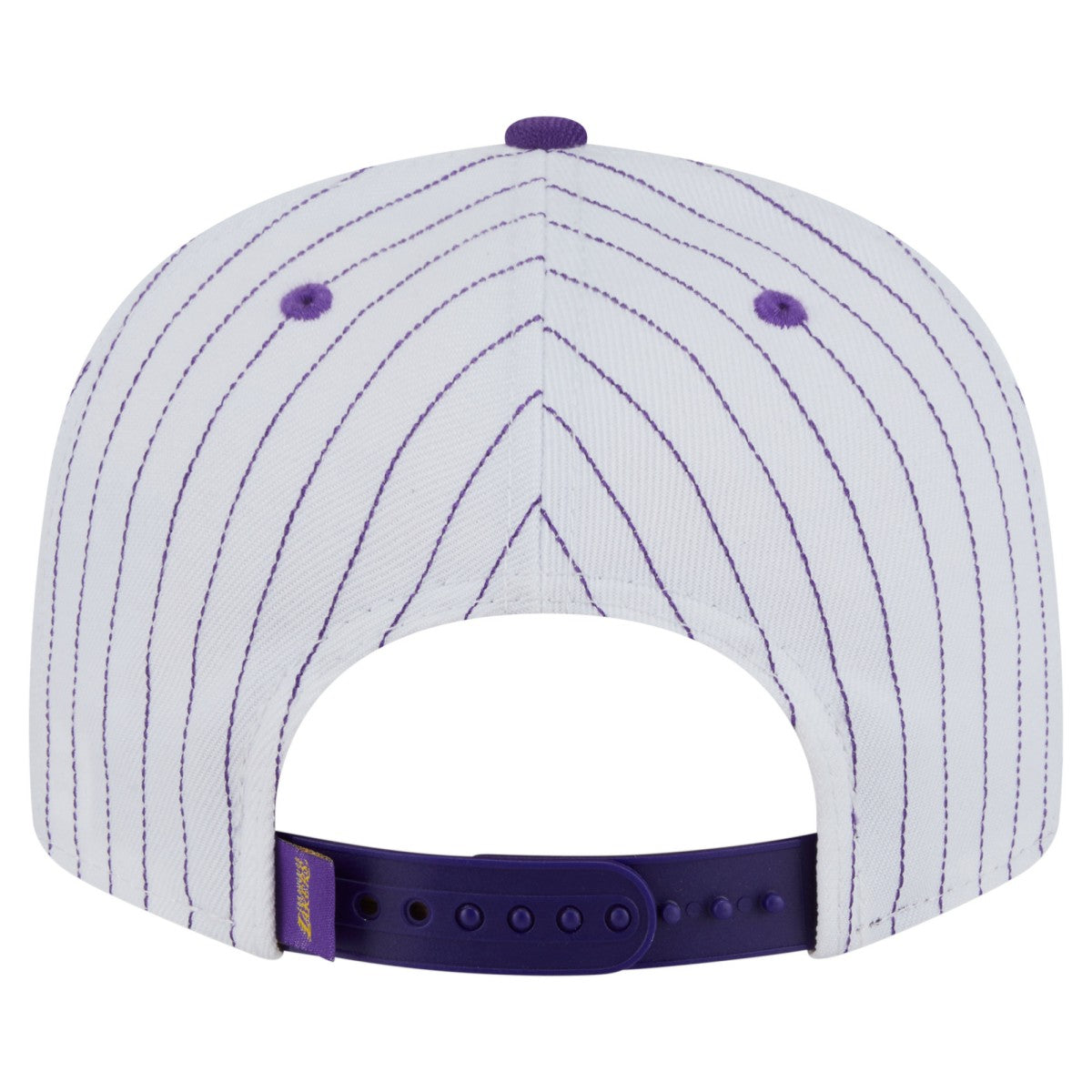 Los Angeles Lakers Deceptor Pinstripe 9FIFTY Snapback Hat White - New Era