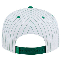 Boston Celtics Deceptor Pinstripe 9FIFTY Snapback Hat White - New Era