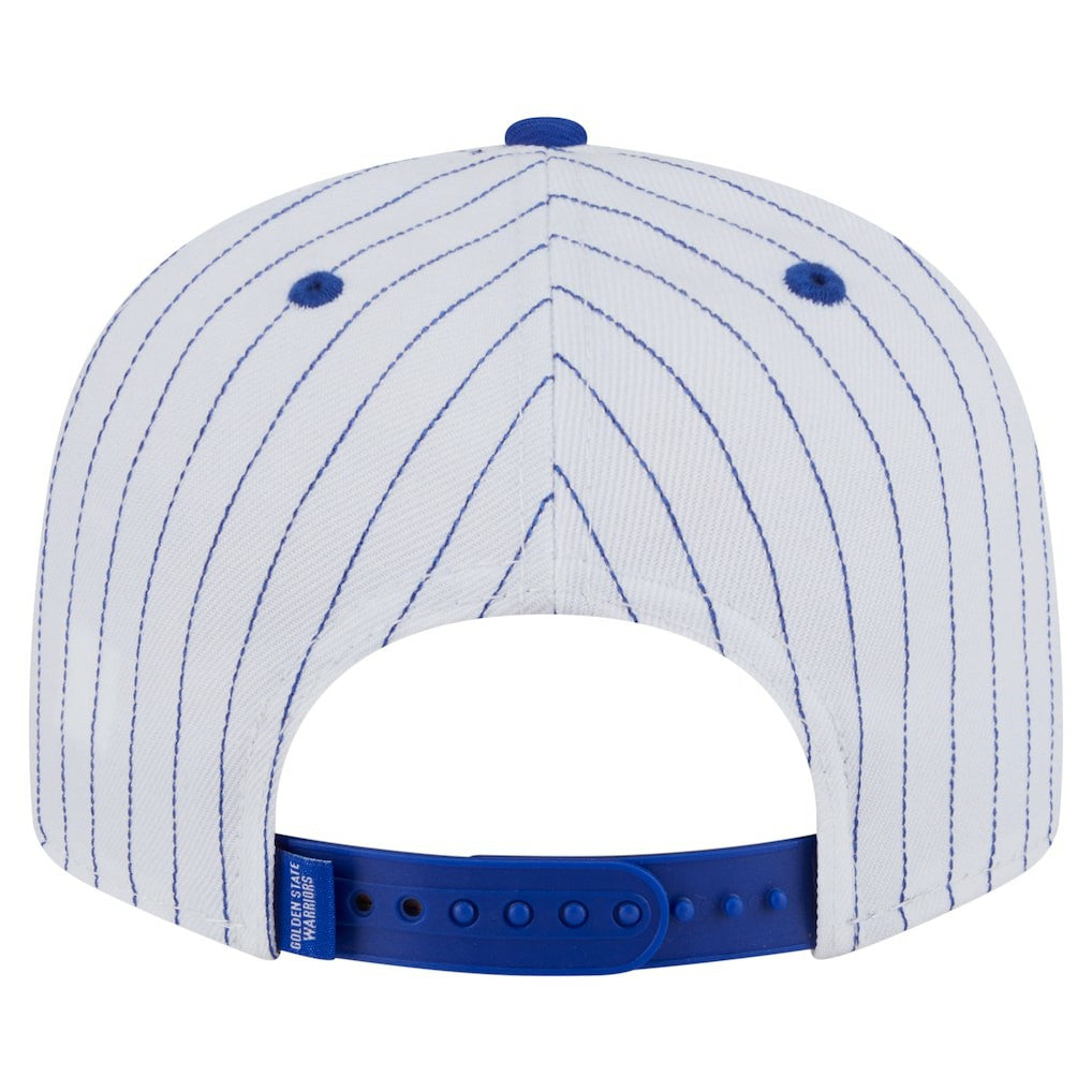 Golden State Warriors Deceptor Pinstripe 9FIFTY Snapback Hat White - New Era outlet
