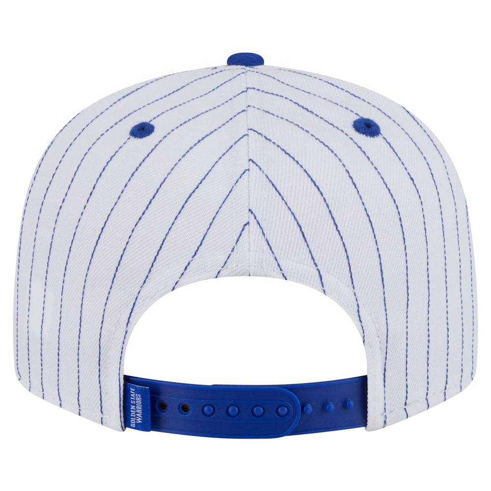 Golden State Warriors Deceptor Pinstripe 9FIFTY Snapback Hat White - New Era outlet