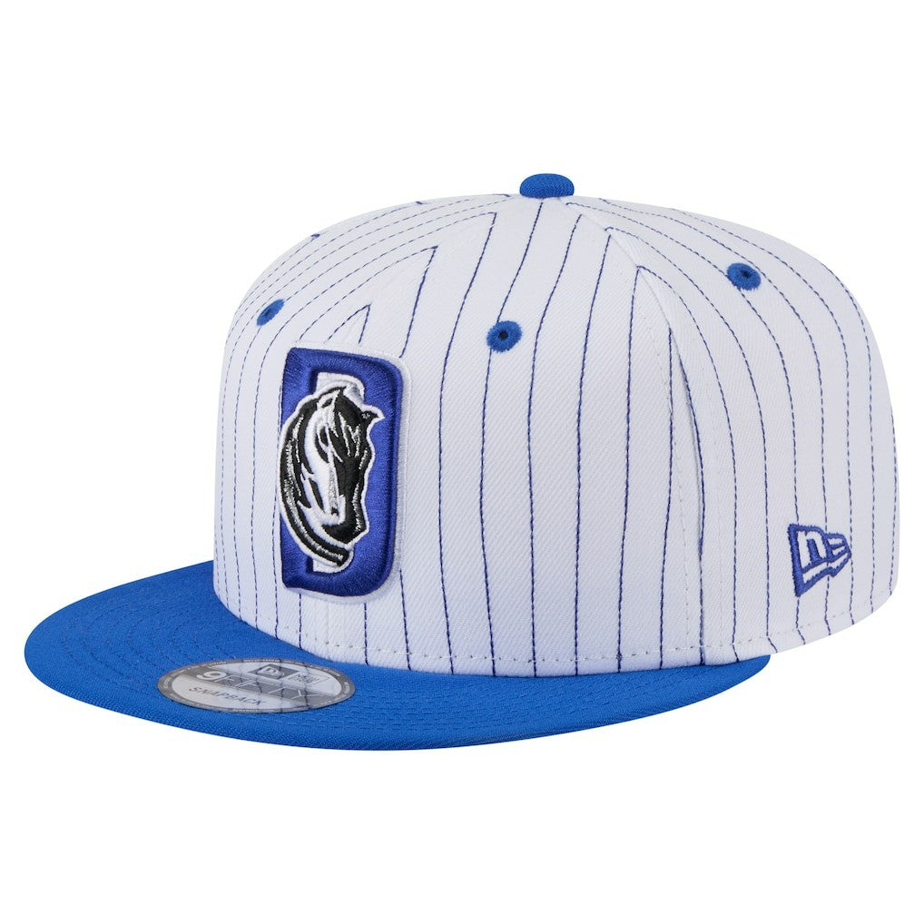 Dallas Mavericks Deceptor Pinstripe 9FIFTY Snapback Hat White - New Era