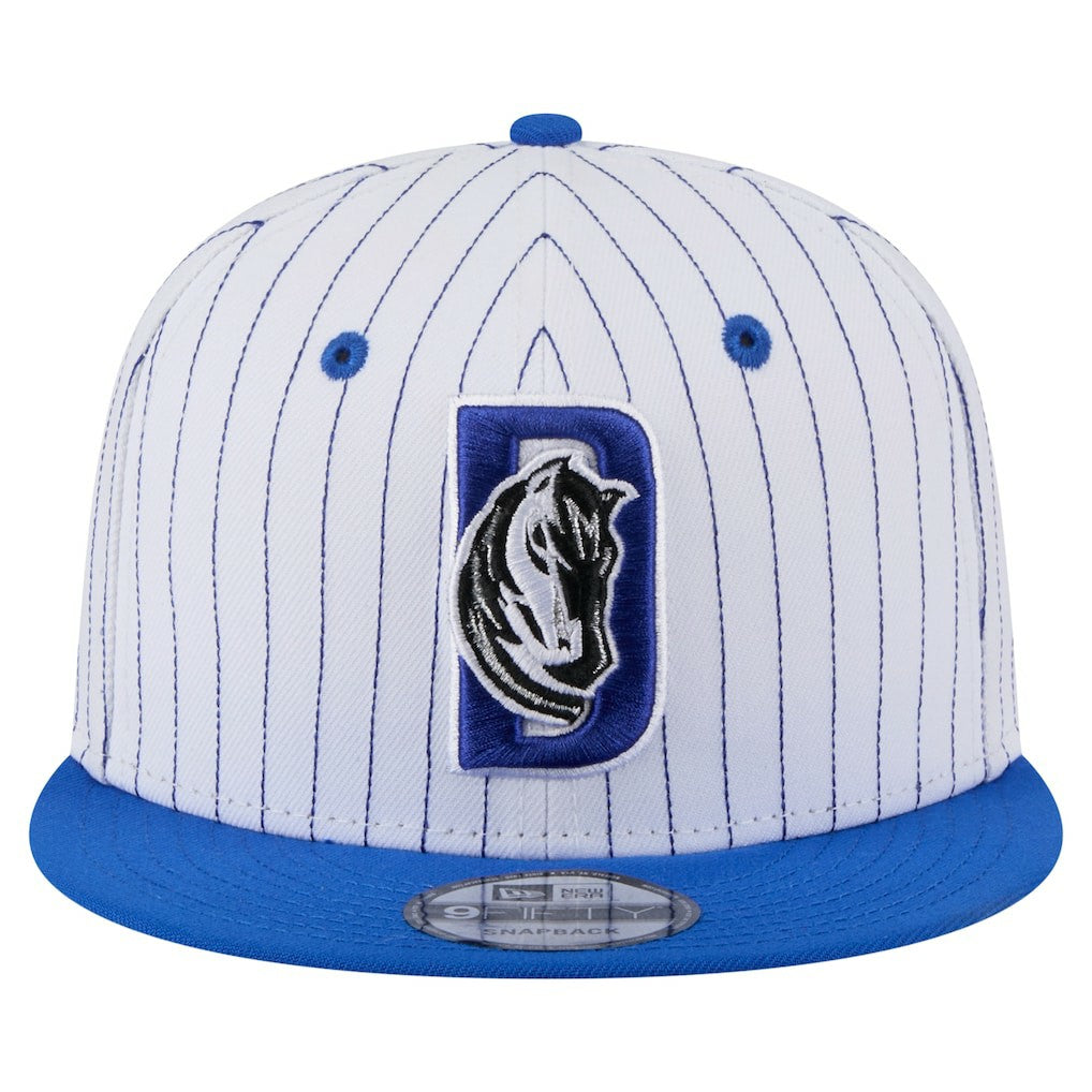 Dallas Mavericks Deceptor Pinstripe 9FIFTY Snapback Hat White - New Era