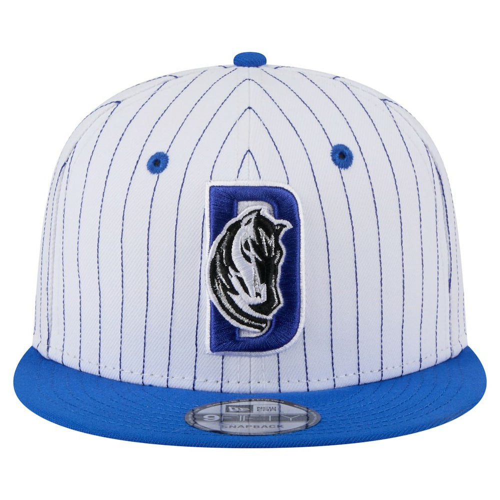 Dallas Mavericks Deceptor Pinstripe 9FIFTY Snapback Hat White - New Era