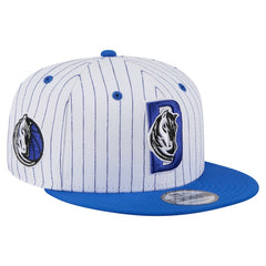 Dallas Mavericks Deceptor Pinstripe 9FIFTY Snapback Hat White - New Era