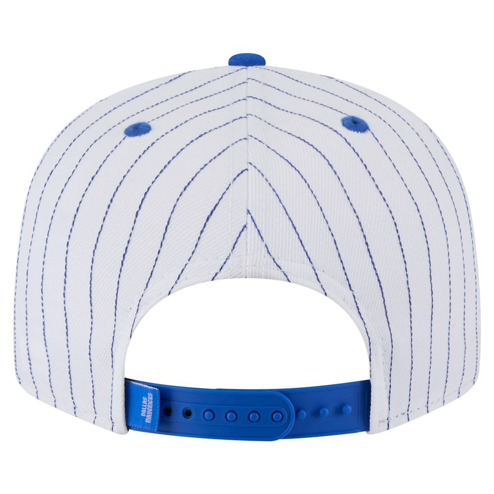 Dallas Mavericks Deceptor Pinstripe 9FIFTY Snapback Hat White - New Era