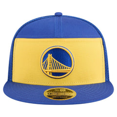 Golden State Warriors Outdoor Split Panel 9FIFTY Snapback Hat Gold/Royal - New Era