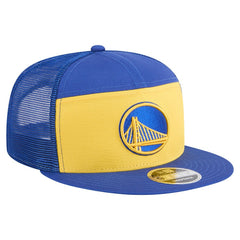 Golden State Warriors Outdoor Split Panel 9FIFTY Snapback Hat Gold/Royal - New Era