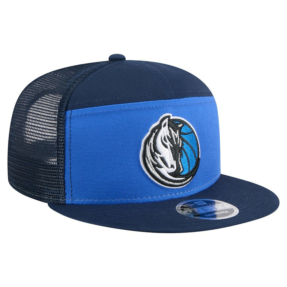 Dallas Mavericks Outdoor Split Panel 9FIFTY Snapback Hat Blue/Navy - New Era