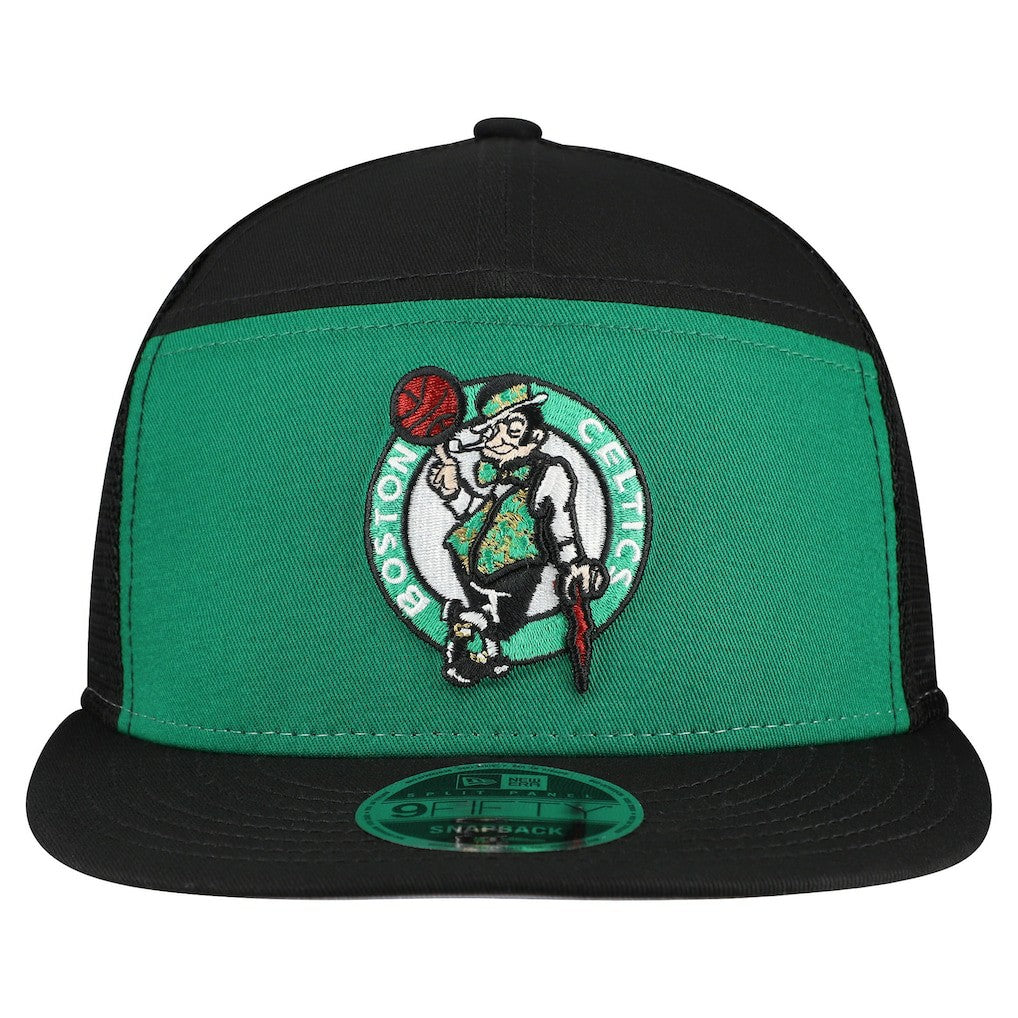 Boston Celtics Outdoor Split Panel 9FIFTY Snapback Hat Kelly Green/Black - New Era