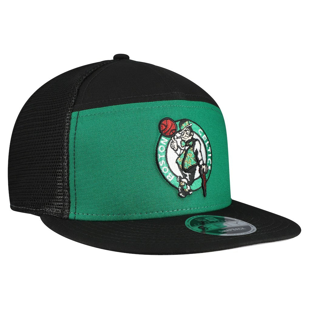 Boston Celtics Outdoor Split Panel 9FIFTY Snapback Hat Kelly Green/Black - New Era