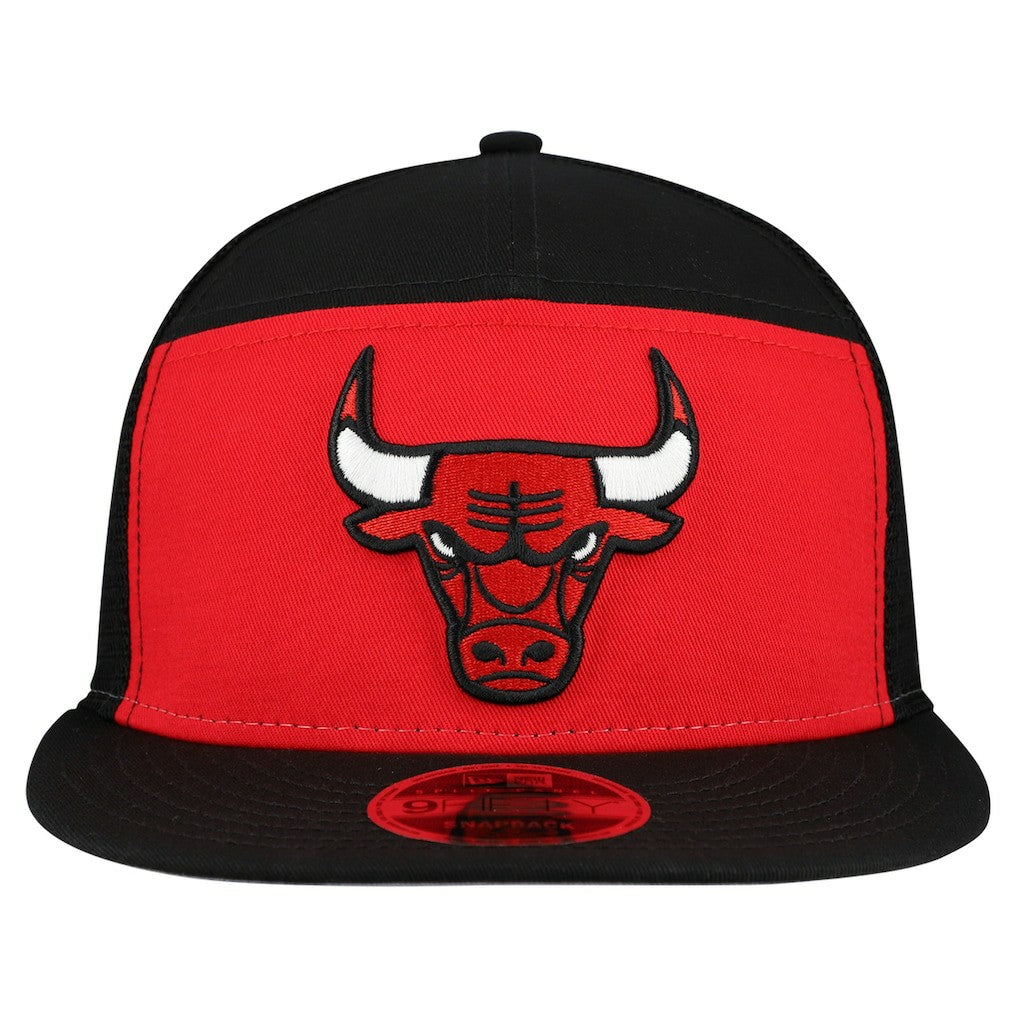 Chicago Bulls Outdoor Split Panel 9FIFTY Snapback Hat Red/Black - New Era