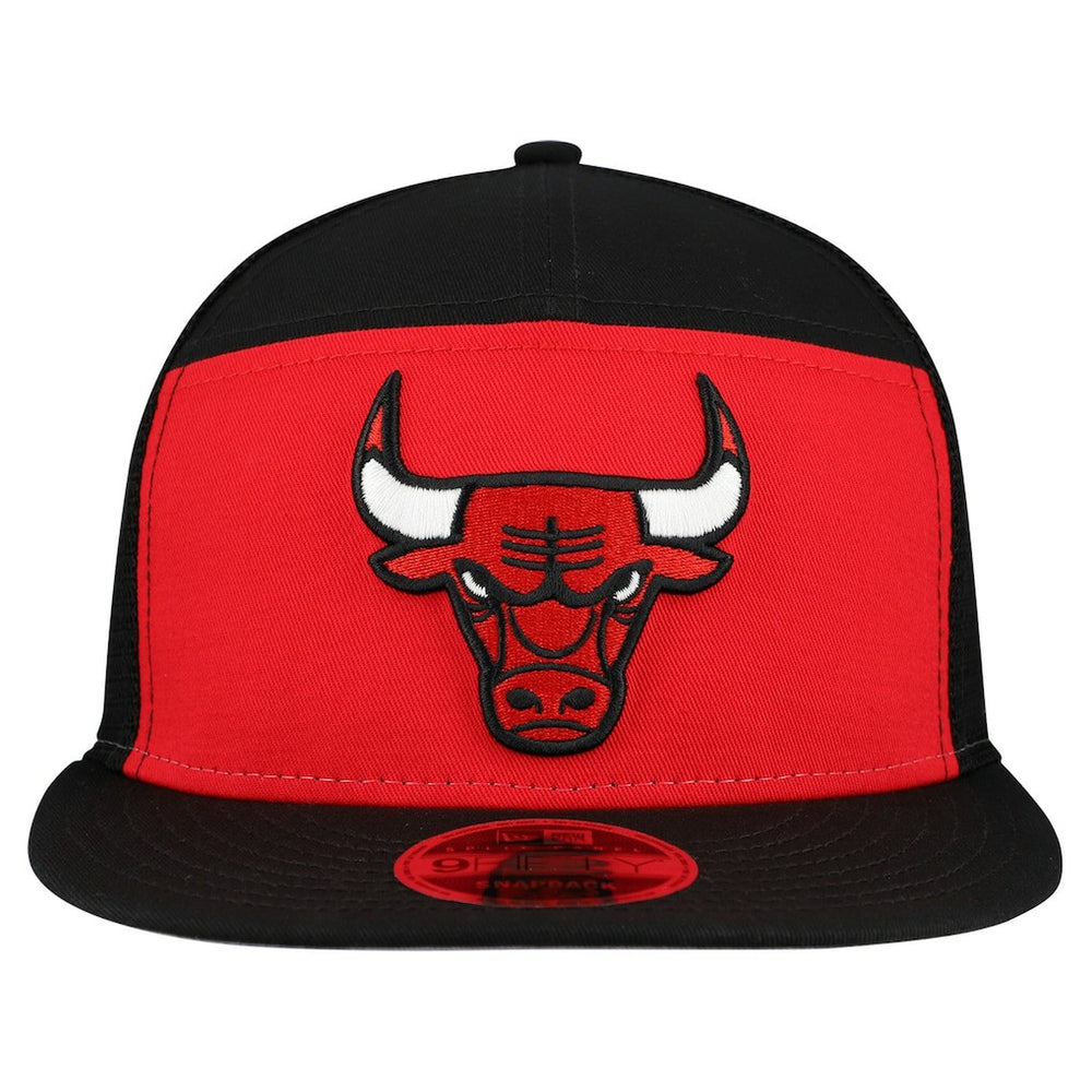 Chicago Bulls Outdoor Split Panel 9FIFTY Snapback Hat Red/Black - New Era