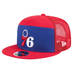 Philadelphia 76ers Outdoor Split Panel 9FIFTY Snapback Hat Royal/Red - New Era