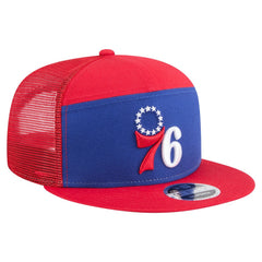 Philadelphia 76ers Outdoor Split Panel 9FIFTY Snapback Hat Royal/Red - New Era