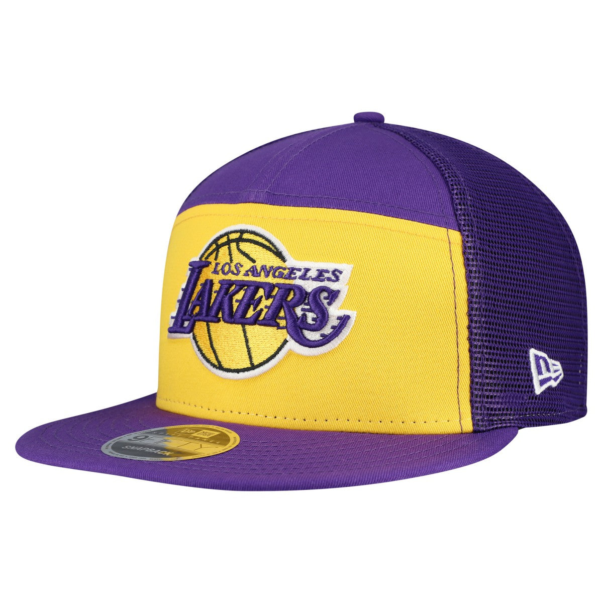 Los Angeles Lakers Outdoor Split Panel 9FIFTY Snapback Hat Gold/Purple - New Era