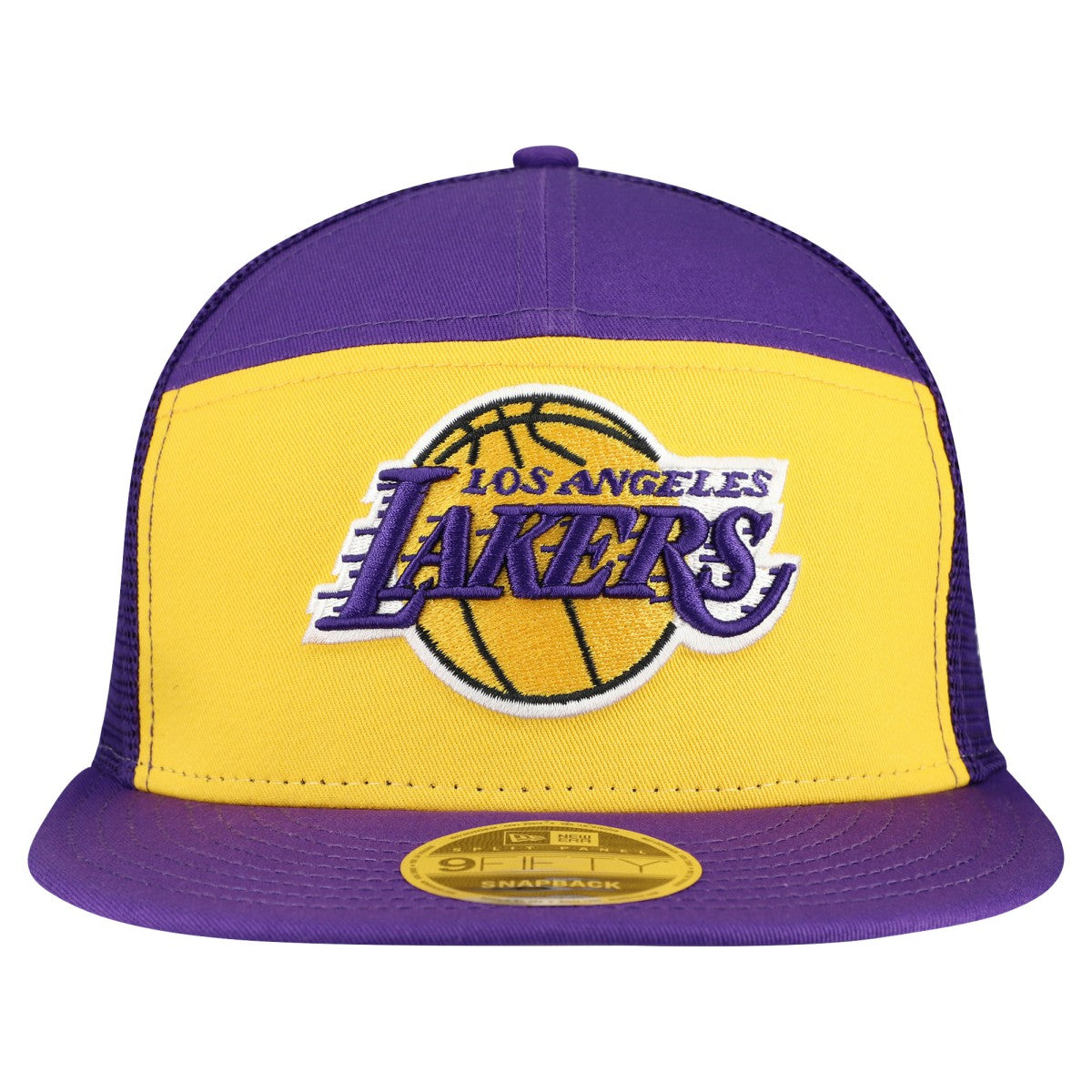 Los Angeles Lakers Outdoor Split Panel 9FIFTY Snapback Hat Gold/Purple - New Era